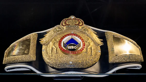 Boks Wbo championship belt — Zdjęcie stockowe