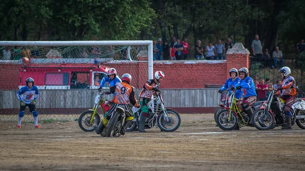 Voznesensk Ukraine Septembre 2015 Motoball Épisode Match Championnat Ukraine Entre — Photo
