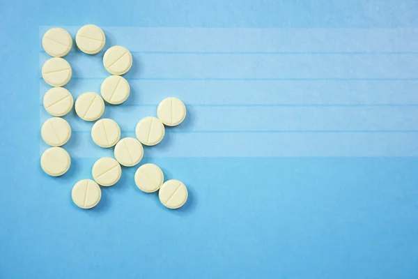 Pijnstillers, tabletten, generieke pillen — Stockfoto