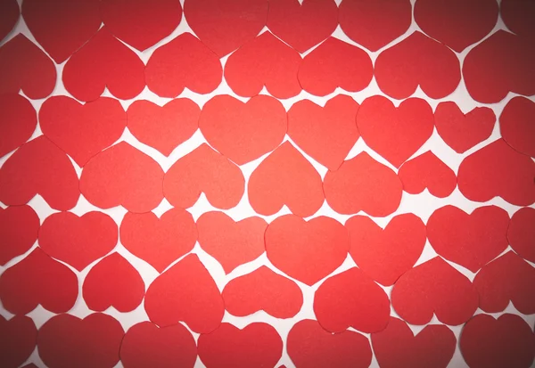 Many red hearts — Stock Photo, Image