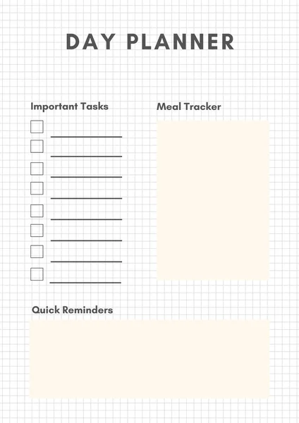 Monthly Planner Weekly Planner Day Planner Modern Planner Template Planner — Foto Stock