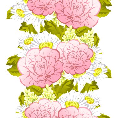 çiçekler ile sorunsuz doku