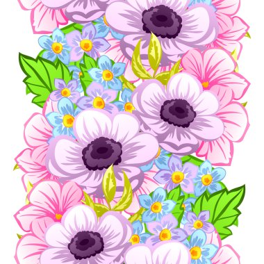 çiçekler ile sorunsuz doku