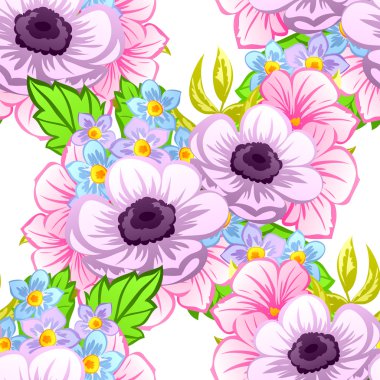 çiçekler ile sorunsuz doku