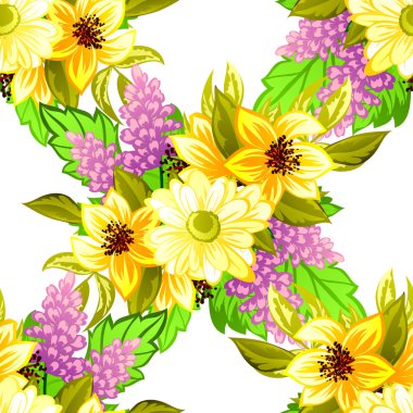 Kusursuz çiçek deseni