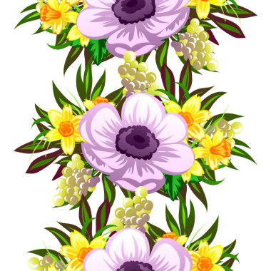 çiçekler ile sorunsuz doku