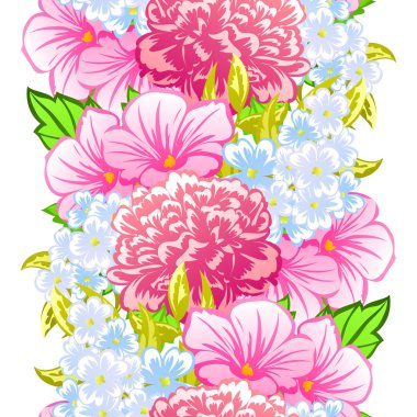 çiçekler ile sorunsuz doku