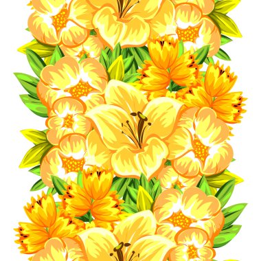 çiçekler ile sorunsuz doku