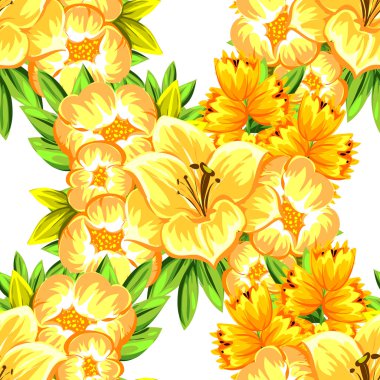 çiçekler ile sorunsuz doku