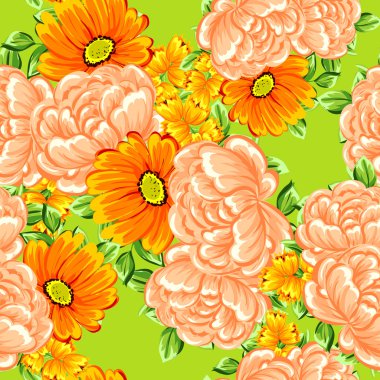 çiçekler ile sorunsuz doku