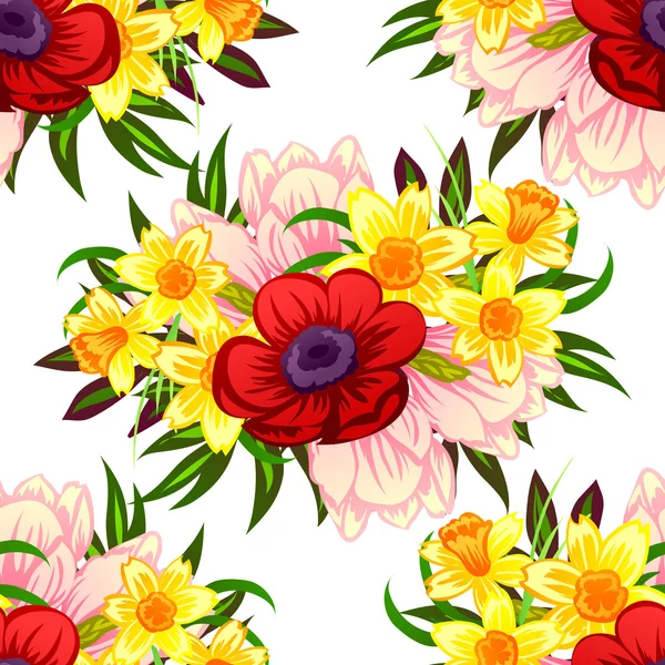 Seamless floral pattern — Stock Vector