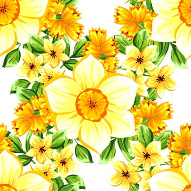 çiçekler ile sorunsuz doku