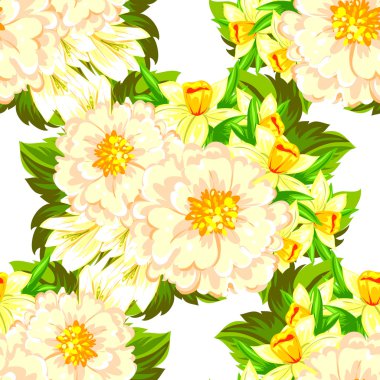 Elegance Seamless background with flower