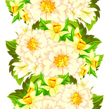 Elegance Seamless background with flower