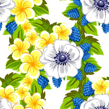 çiçekler ile sorunsuz doku