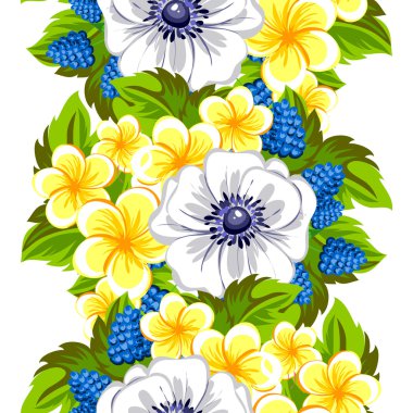 çiçekler ile sorunsuz doku