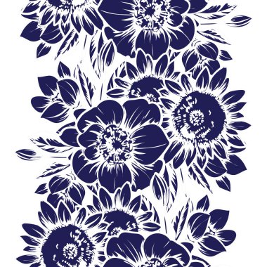 çiçekler ile sorunsuz doku