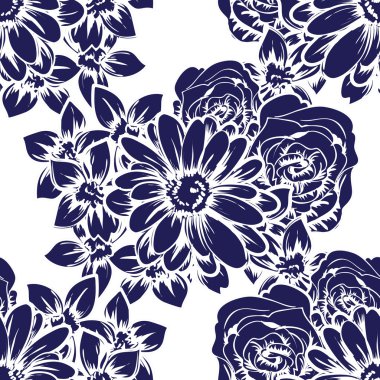 çiçekler ile sorunsuz doku