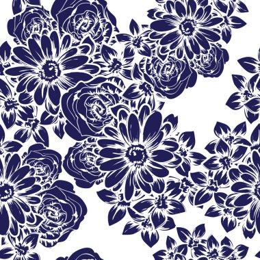 çiçekler ile sorunsuz doku