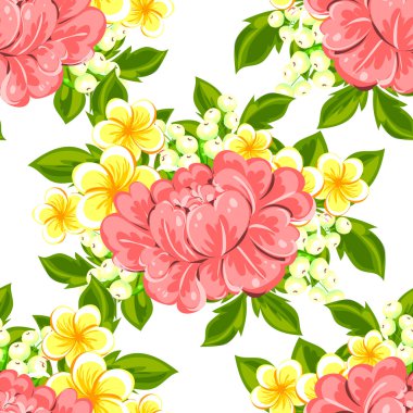 çiçekler ile sorunsuz doku