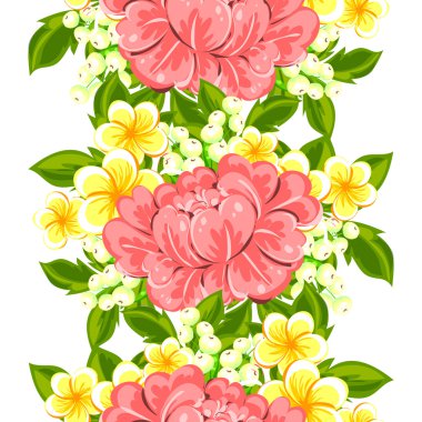 çiçekler ile sorunsuz doku