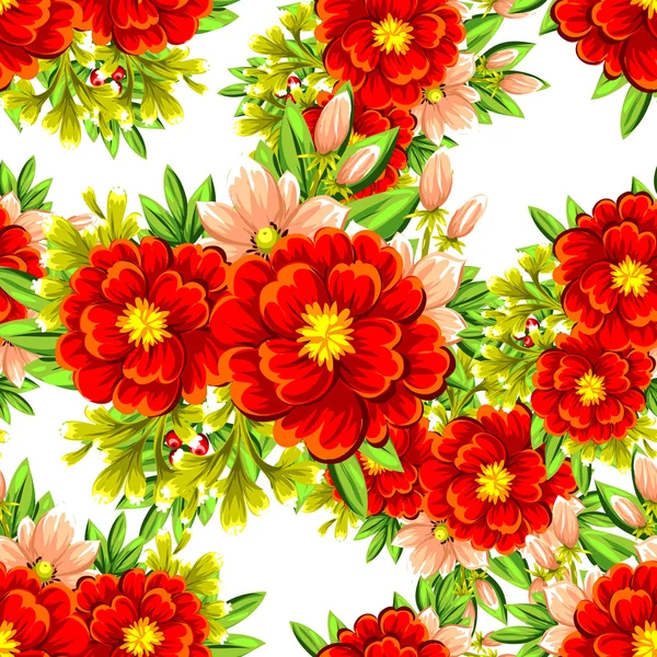 Floral seamless pattern. — Stock Vector