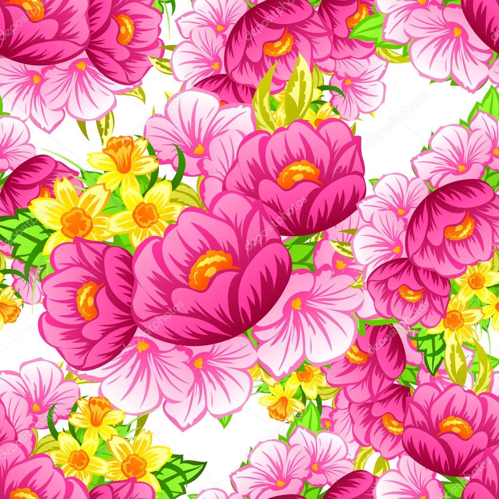 Floral seamless pattern.
