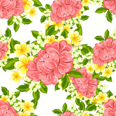 çiçekler ile sorunsuz doku