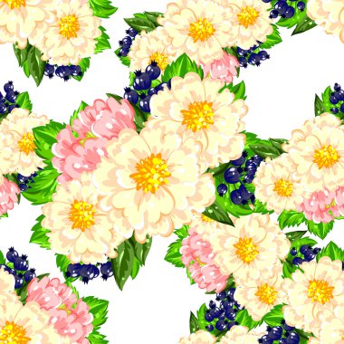 çiçekler ile sorunsuz doku