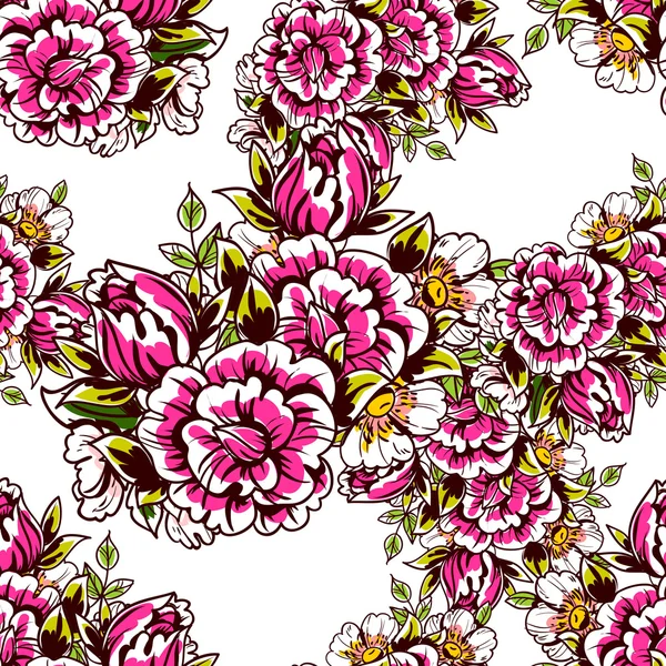 Floral seamless pattern. — Stock Vector