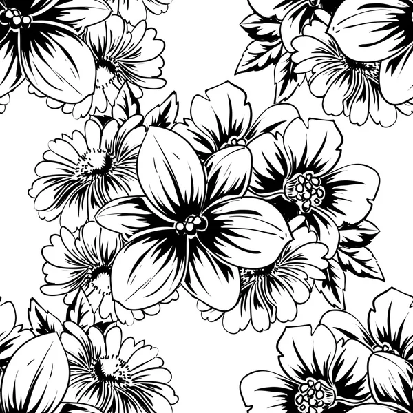 Floral seamless pattern. — Stock Vector