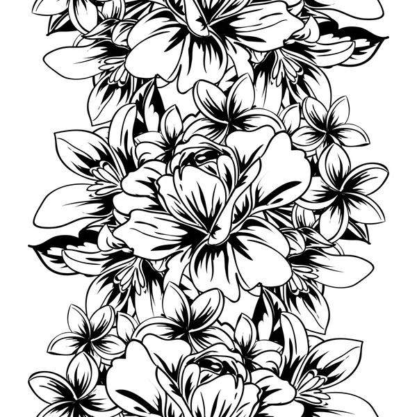 Motif floral sans couture. — Image vectorielle