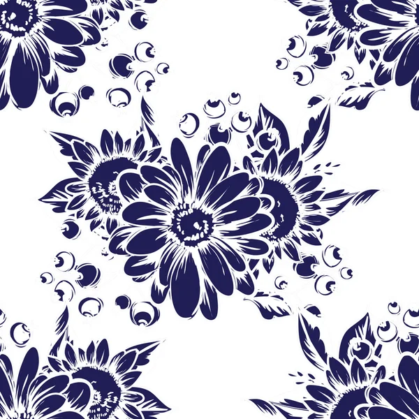 Floral seamless pattern. — Stock Vector