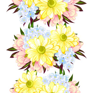 Pembe ve sarı düğün davetiye kartı