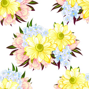 Pembe ve sarı düğün davetiye kartı