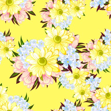 Pembe ve sarı düğün davetiye kartı