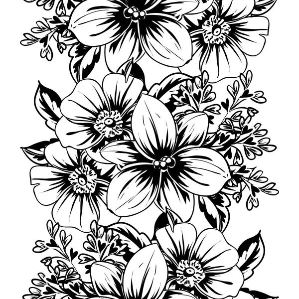 Fond motif fleur — Image vectorielle