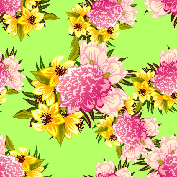 Blume Muster Hintergrund — Stockvektor