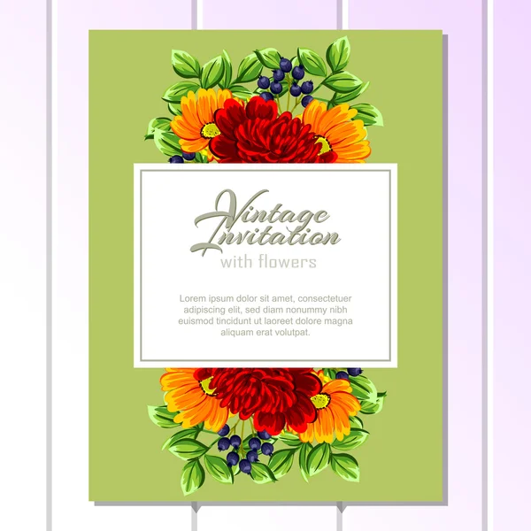 Bunte Grußkarten für Hochzeitseinladungen — Stockvektor
