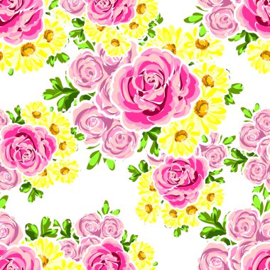 Çiçek li renk düğün kartı