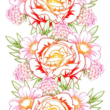 Pembe ve sarı düğün davetiye kartı