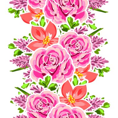 Çiçek li renk düğün kartı