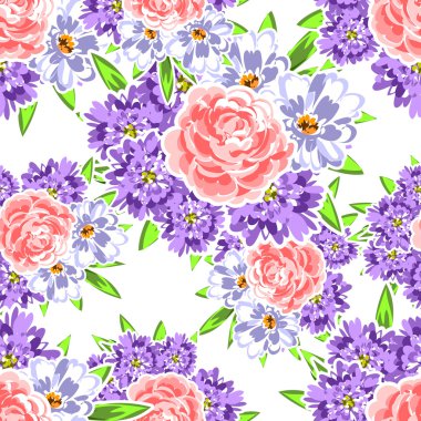 Çiçek li renk düğün kartı