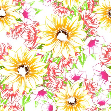 çiçek desen arka plan