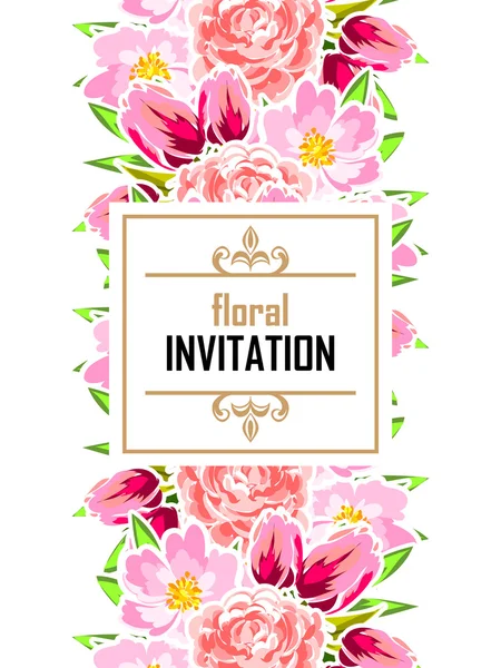 Carte d'invitation de mariage de voeux colorés — Image vectorielle