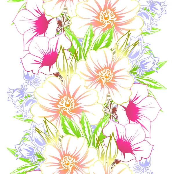 Fond motif fleur — Image vectorielle