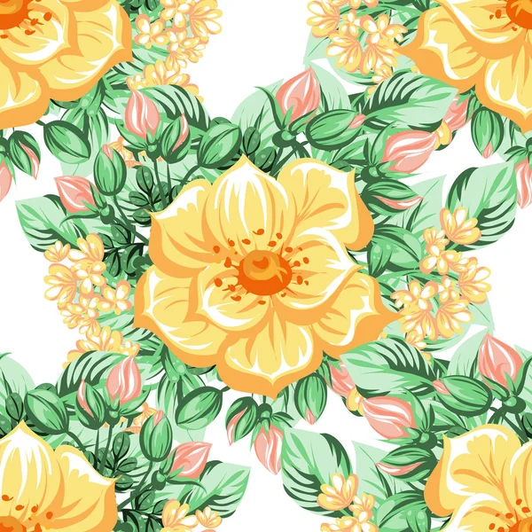 Blume Muster Hintergrund — Stockvektor