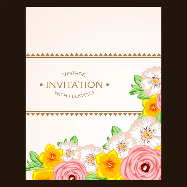 Pozvánky Svatební barevné přání — Stockový vektor