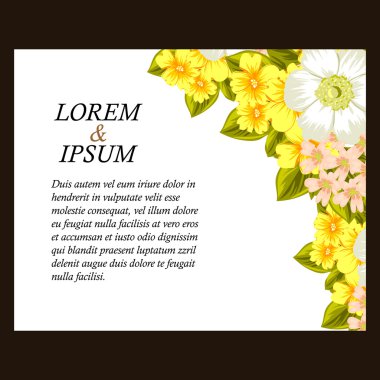 çiçekli narin davet