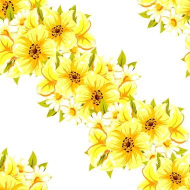 Renk çiçek seamless modeli